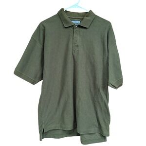 Drummer Boy Collection Men's XL Olive Green Cotton Short Sleeve Polo Shirt‎